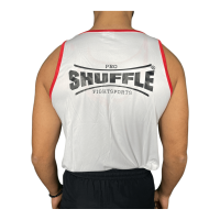 Box Shirt, weiß/rot, 100% Polyester, Gr. S, Marke: SHUFFLE