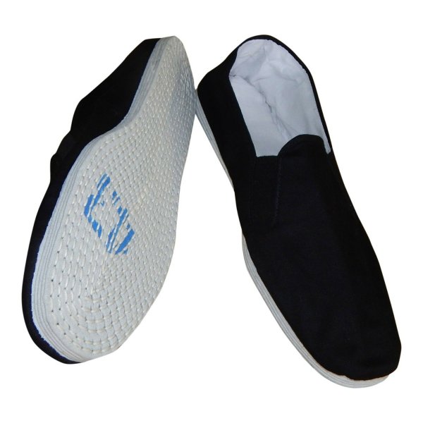 Qi Gong shoes, black/white