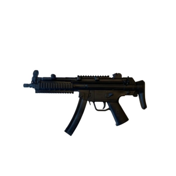 Hartgummi-Maschinenpistole, MP5, schwarz, detailgetreu