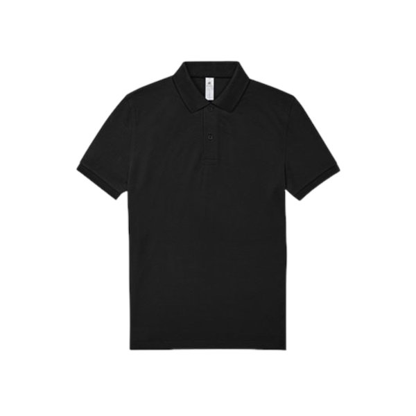 Polo Shirt, Farbe: Schwarz, 180g, Rundhals,100% Baumwolle