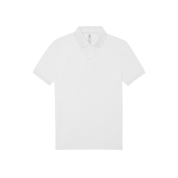 Polo Shirt, Farbe: Weiß, 180g, Rundhals,100% Baumwolle