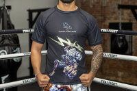 Anime Athletics Rashguard - Schwarz/Weiß, KAMINARI