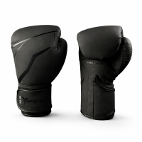 Boxhandschuhe, schwarz, Premium Kunstleder,...