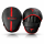 Handpratze, schwarz/rot, Premium Kunstleder in Matt, MODELL: RED IMPACT