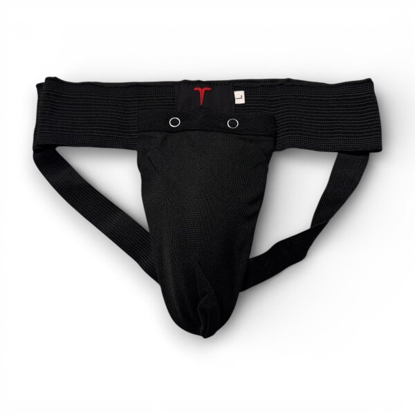 Premium Tiefschutz, für Herren, schwarz/rot, MODELL: PROTACU M