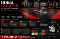 BUSHINDO 4 – Judo Rollmatte aus XPE-Schaum