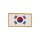 KOREA Aufnäher, mit goldener Umrandung