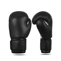 Boxhandschuhe, schwarz/weiß, Leder, TOP-Modell