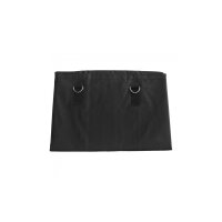 Boxsack, schwarz, Leder, ungefüllt, 180x35cm