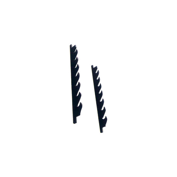 Wand-Schwert-Ständer, schwarz, Holz, horizontal, für 8 St.