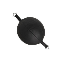 Doppelendball, schwarz, Kunstleder, handgenäht