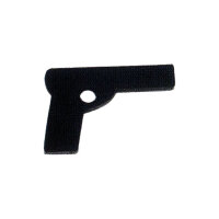Hartgummi-Pistole, schwarz, simple