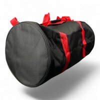 Rollen-Sporttasche, schwarz, rund, TAEKWONDO-Aufdruck
