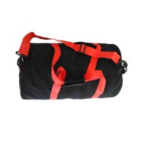 Rollen-Sporttasche, schwarz, rund, YING&YANG-Aufdruck