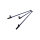 Beinstretcher, blau, Metall, einfach, ungepolstert