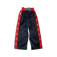 Kick-Box Hose, schwarz, 100% Satin