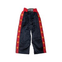 Kick-Box Hose, schwarz, 100% Satin