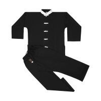 Kung-Fu Anzug, schwarz/weiß, SHAOLIN