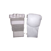Karate Mitts, weiß, Leder