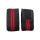 Kneebands, schwarz/rot, Elastikgewebe
