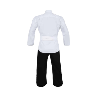 Karate Anzug, weiß/schwarz, 170cm