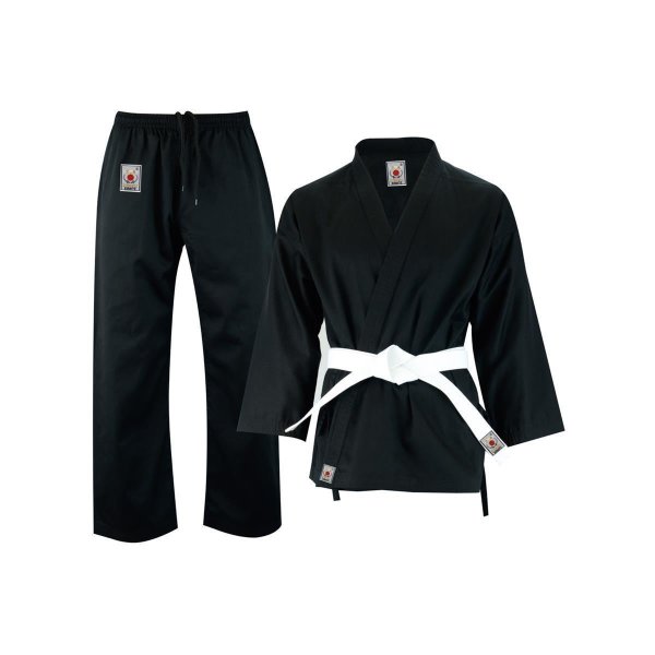 Karate Anzug, schwarz, 12oz, KUMITE, 170cm