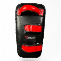 Arm Mitt, schwarz/rot, Leder, gekrümmt, THAI-Modell