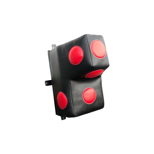 Wandschlagpolster, schwarz/rot, PU, 60x40x25cm