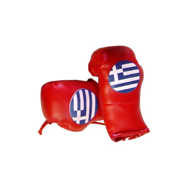 Mini Boxhandschuhe, rot, Griechenland Flagge