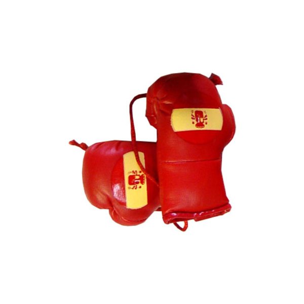 Mini Boxhandschuhe, rot, Spanien Flagge