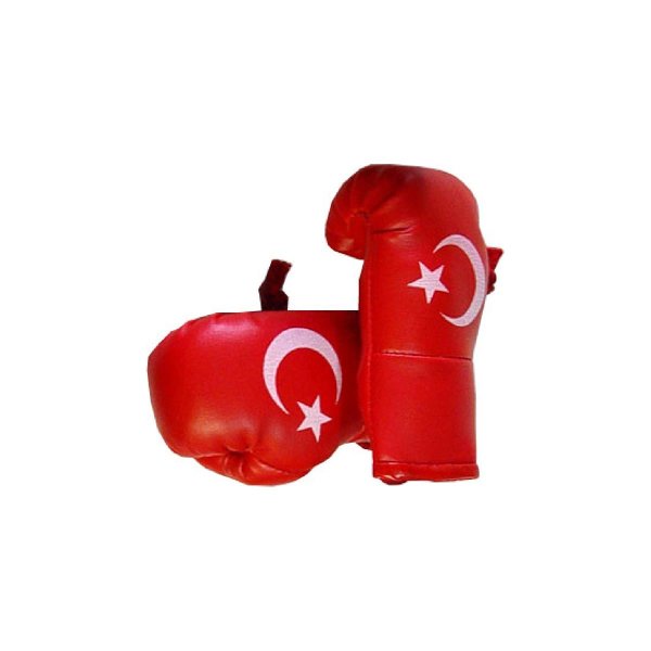 Mini Boxhandschuhe, rot, Türkei Flagge