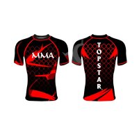 Rash Guard MAGMA model, black/red