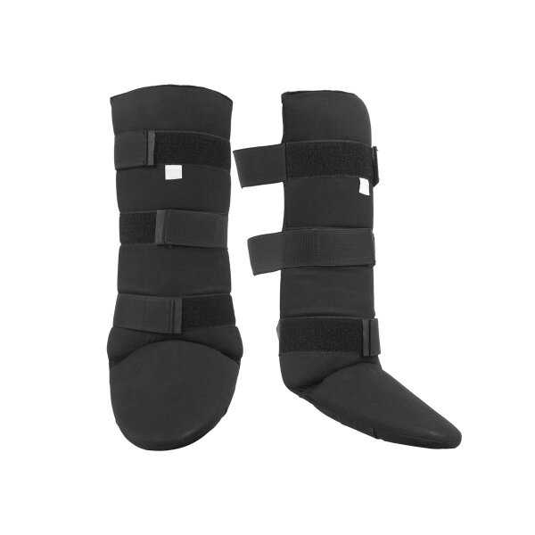 Kick-Thai Schienbein-Spannschoner, schwarz