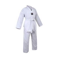 Taekwondo Anzug, weiß, Mischgewebe, m. Druck, 110cm