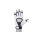 TKD Wettkampf Handschuhe, weiß/schwarz, COMPETITION