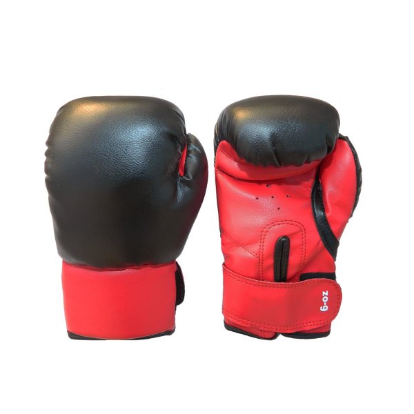 Kinder-Boxhandschuhe, rot/schwarz und schwarz/rot
