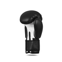 Boxhandschuhe, schwarz/weiß, Leder, TOP-Modell