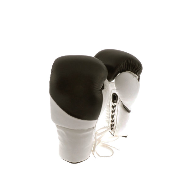 Boxhandschuhe, schwarz/weiß, LION-Modell