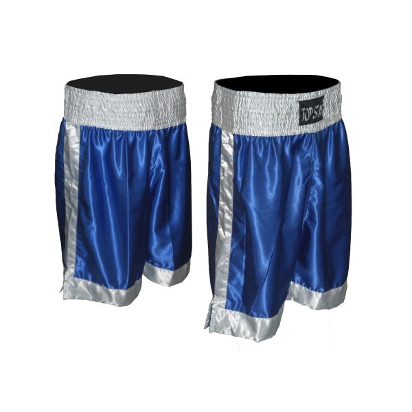 Box Shorts, blau/weiß