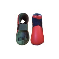 Kickbox Fußschoner, rot, PU, ADVANCED