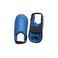 Karate Fußschoner, blau, PU, SIMPLE