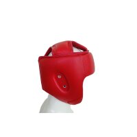 Kopfschutz, rot, Kunstleder MODELL RedGuard