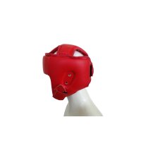 Kopfschutz, rot, Kunstleder MODELL RedGuard