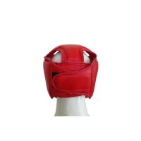 Kopfschutz, rot, Kunstleder MODELL RedGuard