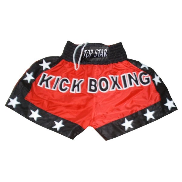 Kick-Thai-Box Shorts, red/black/white.
