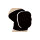 Knieschoner, schwarz, oval abgesteppt