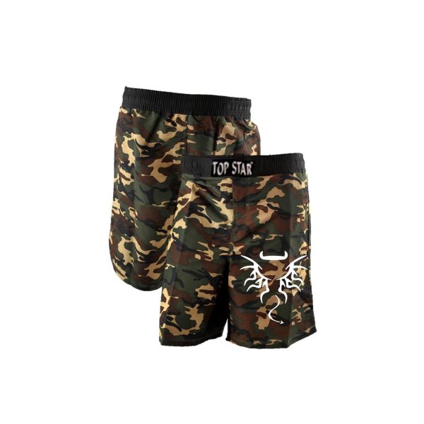 MMA Shorts, US-Woodland-Camouflage, 100% Taslan