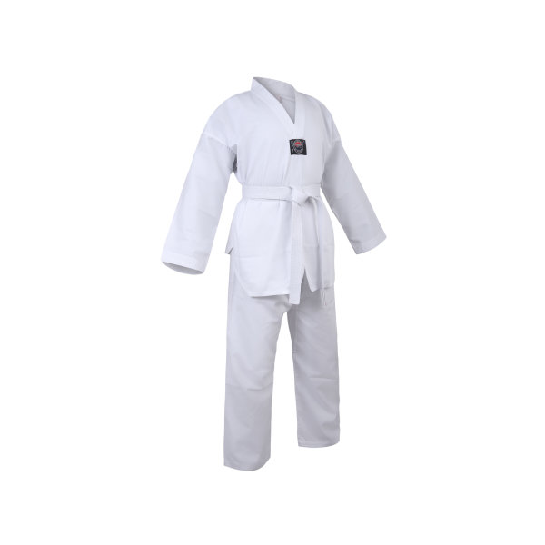 Taekwondo Suit, White, Basic with Print