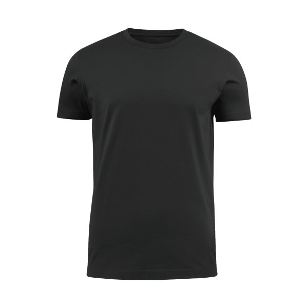 T-shirt, black, > 200g, round neck