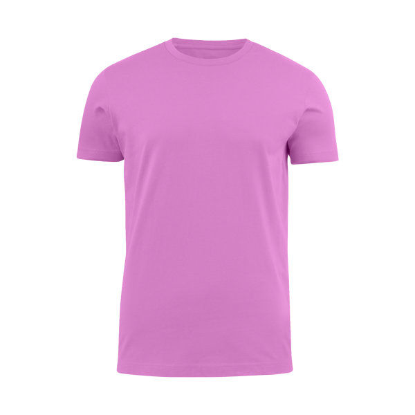 T-Shirt, pink, > 200g, Rundhals